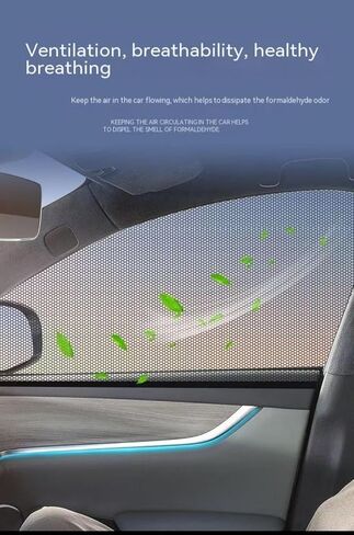 Protective Side Mesh for VW T-Cross 2018-2024 2025, Breathable Dark Shade Shield Heat Resistant Sunlight Blocker Auto Rear Door Cover,SUV in Kuwait