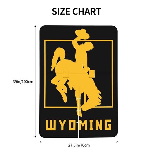 Wyoming Flag Baby Car Seat Cover & Breastfeeding Nursing Cover - Breathable Stretch Fabric Multi-Use Nursing Cover for Breastfeeding in Kuwait