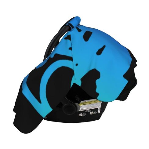 Triathlon Heartbeat Baby Car Seat Cover & Breastfeeding Nursing Cover - Breathable Stretch Fabric Multi-Use Nursing Cover for Breastfeeding in Kuwait