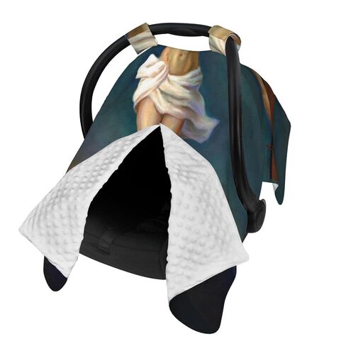 Jesus Christ On The Cross Baby Car Seat Cover & Breastfeeding Nursing Cover - Breathable Stretch Fabric Multi-Use Nursing Cover for Breastfeeding in Kuwait