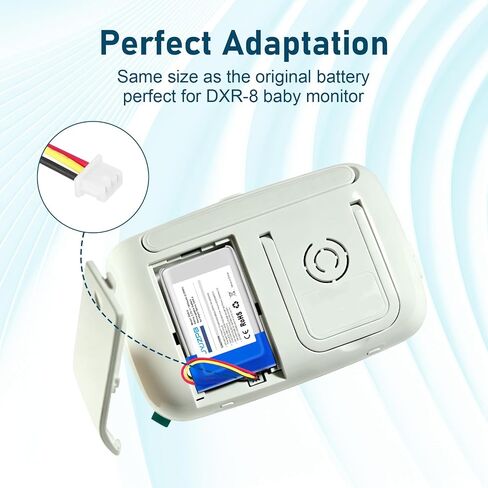 JYJZPB Replacement Battery for Infant Optics DXR-8 Video Baby Monitor | Compatible with Model DXR-8 Sp 803048 replacement DXR-8 battery Only (Not Compatible with DXR-8 pro Baby Monitor) in Kuwait