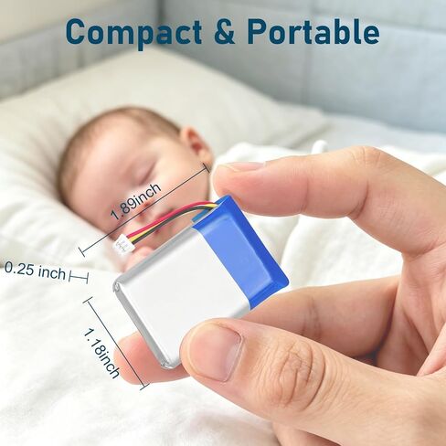 JYJZPB Replacement Battery for Infant Optics DXR-8 Video Baby Monitor | Compatible with Model DXR-8 Sp 803048 replacement DXR-8 battery Only (Not Compatible with DXR-8 pro Baby Monitor) in Kuwait