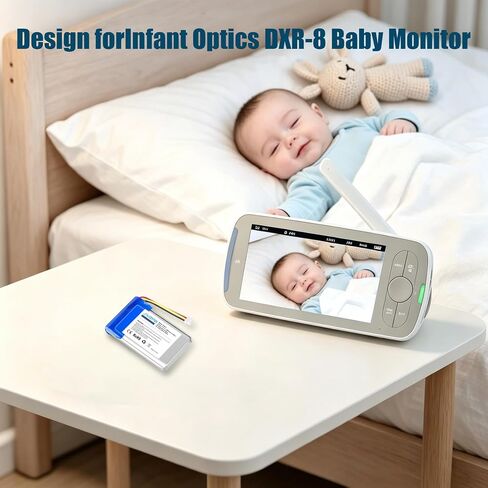 JYJZPB Replacement Battery for Infant Optics DXR-8 Video Baby Monitor | Compatible with Model DXR-8 Sp 803048 replacement DXR-8 battery Only (Not Compatible with DXR-8 pro Baby Monitor) in Kuwait