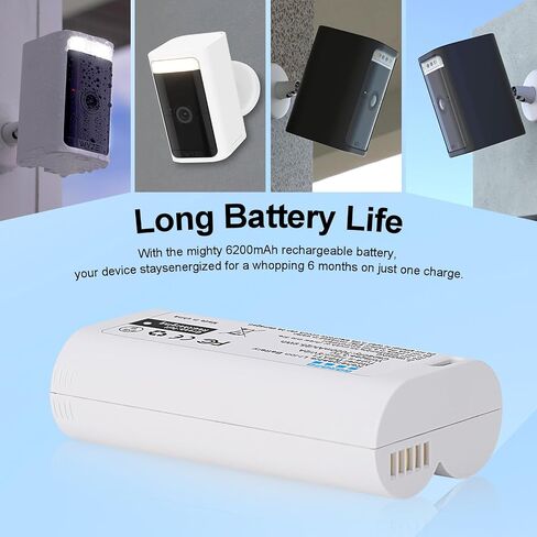 WBAT1 2-Pack Rechargeable Battery for WYZE Cam Pro 2K Camera Replacement Battery with Type-C Charging in Saudi Arabia