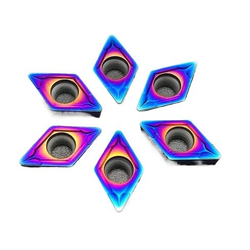Indexable Lathe Carbide Insert 10PCS DCMT11T304 DCMT11T308 KT7030 Hard Alloy Turning Tool Grooving Blade(DCMT11T308 KT7030) in Kuwait