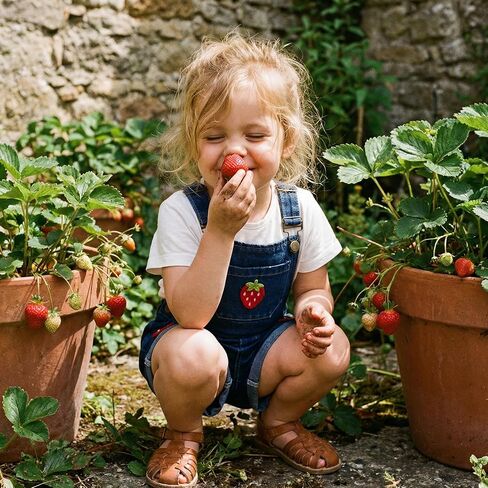 Toddler Girl Watermelon Denim Overall Dress Infant Baby Summer Outfit Strawberry Sleeveless Short Romper Jumpsuit in Kuwait