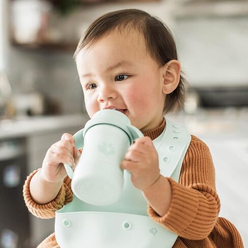 green sprouts Unisex Baby Silicone Scoop Bib in Kuwait