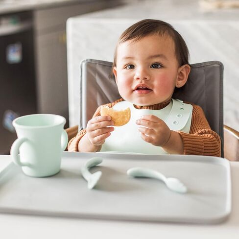 green sprouts Unisex Baby Silicone Scoop Bib in Kuwait