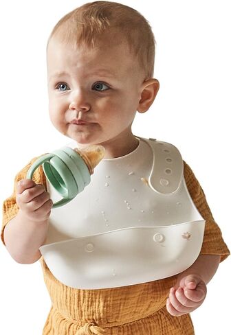 green sprouts Unisex Baby Silicone Scoop Bib in Kuwait