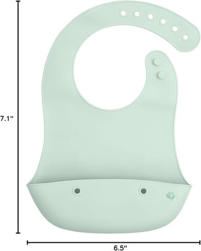 green sprouts Unisex Baby Silicone Scoop Bib in Kuwait