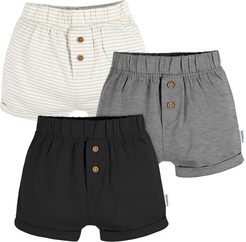 Gerber Baby Boys & Girls 3-Pack Knit Shorts in Kuwait