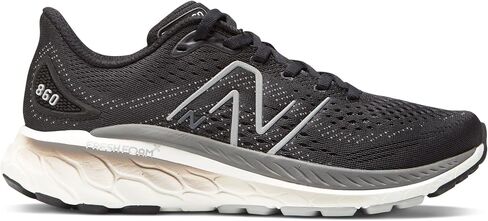 New Balance Women's Fresh Foam X 860 V13, Black/White/Castlerock, 9.5 X-Wide in Kuwait