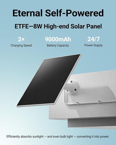 4MP 4G LTE Cellular Security Camera 24/7 Recording with 360-Day SIM Data | Jobsite/Barn/Rural Areas without WiFi or Cable, AI Detection, 360° Human Tracking, 64GB TF Card, EseeCloud app, Solar Power in Kuwait