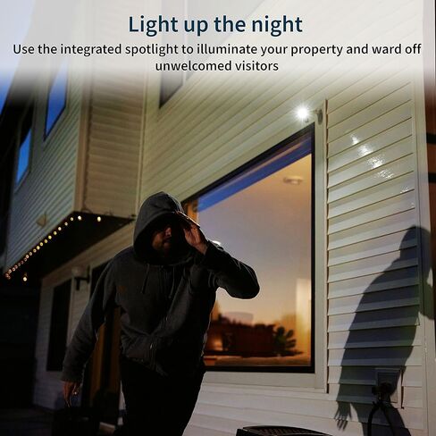 Arlo Pro 5S 2K Spotlight Camera - 1 Pack - Security Cameras Wireless Outdoor, Dual Band Wi-Fi, Color Night Vision, 2-Way Audio, Home Security Cameras, Home Improvement, Black – VMC4060B (Renewed) in Kuwait