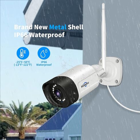Hiseeu 5MP Security Camera Wireless Outdoor, Compatible NVR System | Home Security, Spotlight Color Night Vision, 2.4Ghz & 5Ghz Wi-fi, SD Card and Cloud Storage Supported in Kuwait