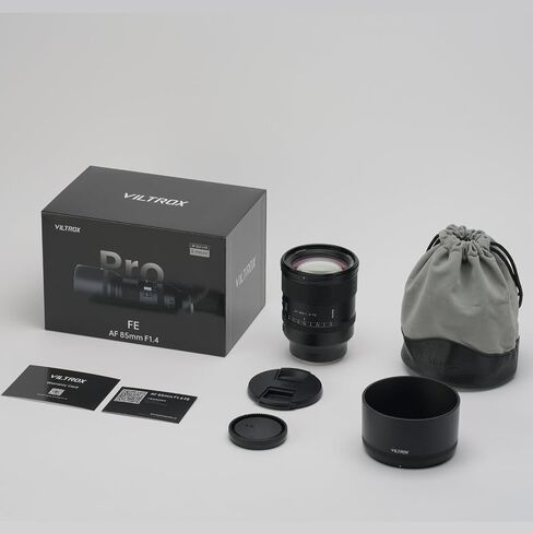 VILTROX 85mm F1.4 Pro FE Full Frame Lens for Sony E, Auto Focus Large Aperture Medium Telephoto with HyperVCM Motor Lens for Sony E-Mount A7IV A7C A9III A1 ZV-E1 A7SIII A7RII A7III A7RIII A7RIV A9 FX3 in Kuwait