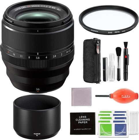 Fujifilm Fujinon XF 56mm F1.2 R WR Lens Bundle with Advanced Accessories | Fuji 56mm Lens in Kuwait