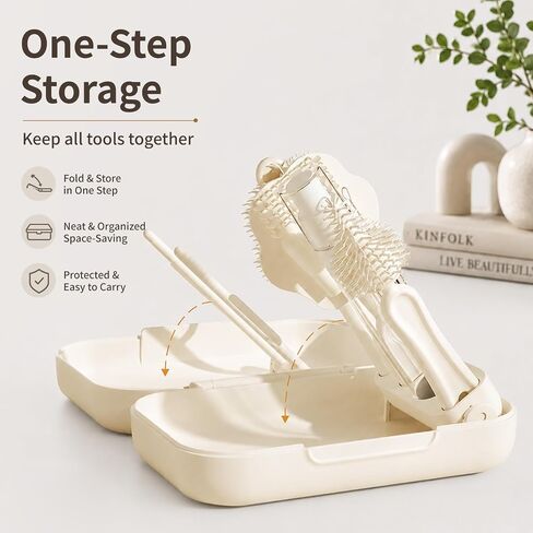 6 in 1 Silicone Cleaning Brush Set,Cleaner Kit with Silicone Nipple Straw Brush, Soap Dispenser, Drying Rack, Baby Bottle Travel Cleaning Kit in Kuwait
