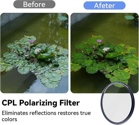 Kase 72mm Magnetic CPL Filter, KW Revolution Plus Circular Polarizer, Reduce Glare & Reflections, Ultra-Slim Waterproof Frame for Canon Nikon Sony Fuji in Kuwait