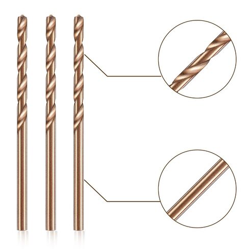 Mudder 30 Pieces 1/8" Drill Bit M35 High Speed Steel Twist Cobalt Drill Bit Set for Hardened Metal Stainless Steel Cast Iron Woodwork Plastic (1/8 Inch) in Kuwait