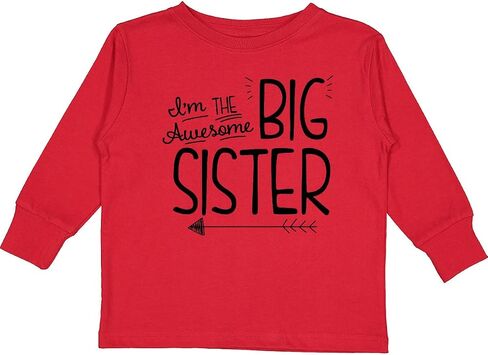 inktastic I'm the Awesome Big Sister Toddler Long Sleeve T-Shirt in Kuwait