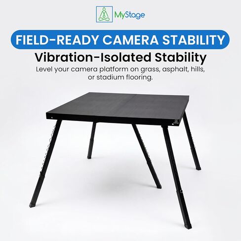 4'x4' Camera Riser w/Biggie Legs 26-36" & Gear Bag | Anti-vibration video riser, aluminum, 3400 lb cap. Adjustable Biggie legs for uneven terrain. Padded gear bag included. in Kuwait