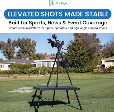 4'x4' Camera Riser w/Biggie Legs 26-36" & Gear Bag | Anti-vibration video riser, aluminum, 3400 lb cap. Adjustable Biggie legs for uneven terrain. Padded gear bag included. in Kuwait