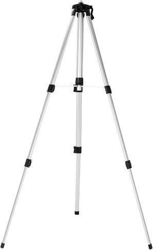 Thicken Aluminum Alloy Level Tripod Stand, 3 Heights Adjustable with BubbleLevel, Smooth Rocking Bar - for Level, Silver/Black, 1.56lb in Kuwait