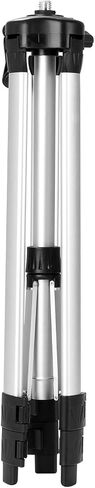 Thicken Aluminum Alloy Level Tripod Stand, 3 Heights Adjustable with BubbleLevel, Smooth Rocking Bar - for Level, Silver/Black, 1.56lb in Kuwait