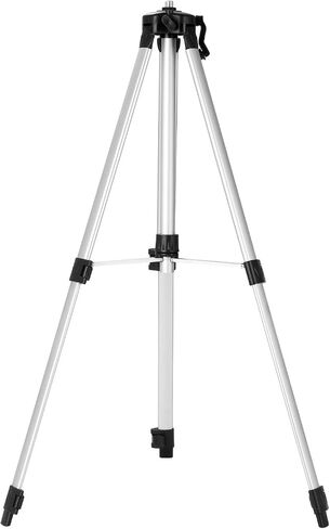 Thicken Aluminum Alloy Level Tripod Stand, 3 Heights Adjustable with BubbleLevel, Smooth Rocking Bar - for Level, Silver/Black, 1.56lb in Kuwait