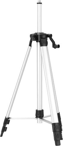 Thicken Aluminum Alloy Level Tripod Stand, 3 Heights Adjustable with BubbleLevel, Smooth Rocking Bar - for Level, Silver/Black, 1.56lb in Kuwait