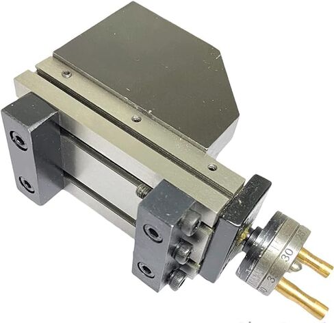 Mini Lathe Vertical Slide | 90 x 50 mm | Two Handle Milling Operation on Lathe | High Grade Casting with Smooth Finishing | Small Vertical Milling Slide for Bench Lathes in Kuwait