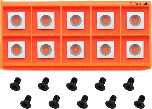 Negative Rake 11x11x2.0mm-R50 with Screws Carbide Replacement Inserts Cutter for Woodturning Lathe Tools in Saudi Arabia