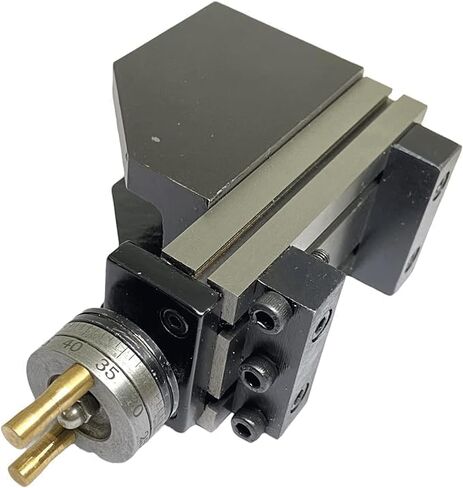 Mini Lathe Vertical Slide | 90 x 50 mm | Two Handle Milling Operation on Lathe | High Grade Casting with Smooth Finishing | Small Vertical Milling Slide for Bench Lathes in Kuwait