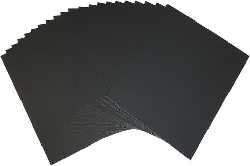 Crescent Acid-Free Mat Board, Acid-Free, Rigid, Portable, Great for Plein Air, Double-Sided, Multi-Media, Black, 40 Sheets, 5" x 7" in Kuwait