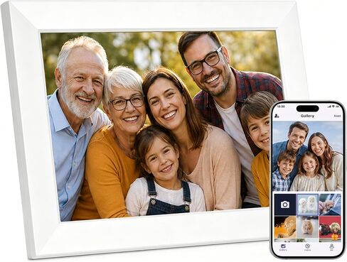 Digital Picture Frame, WiFi 10.1" HD IPS Touch Digital Photo Frame | WiFi Sharing via App, Auto Rotate,16GB Memory,Gift For Famlily in Kuwait