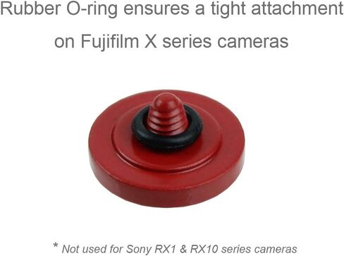 Foto&Tech Soft Shutter Release Button Compatible with Fuji Fujifilm X-T5 X-T4 X-T3 X-T30 X-T30 II X-T20 X-PRO3 X100V X100F X-E4 X-E3 RX1R II RX10 IV III Leica M9 Nikon Df F3 (2 Pieces, DR+BK) in Kuwait