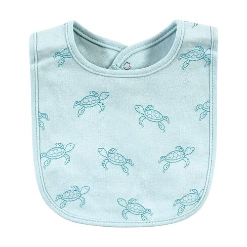 Hudson Baby Unisex Baby Cotton Bibs, Sea Turtle, One Size in Kuwait