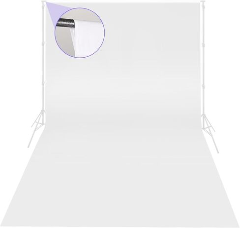 Black Backdrop 10x10ft, Photo Backdrop Curtain for Photoshoot, Pure Photographic Studio Backgrounds, Thick Polyester Fabric Photography Black Screen for Party Portraits Video Recording (Backdrop Only) in Kuwait
