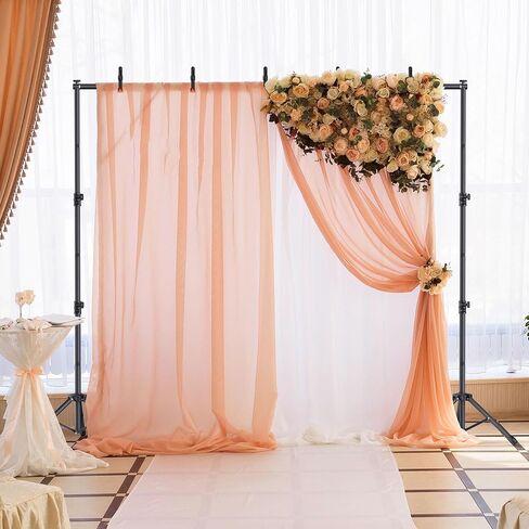 Backdrop Stand 10x7.5ft, Height Adjustable and Width Adjustable Backdrop Stand, Back Drop Stand for Balloon Arch, Photo, Parties in Kuwait