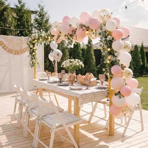 Adjustable Over The Table Arch Stand with Clamps - Heavy Duty Metal Balloon Table Rod for Wedding, Birthday, Halloween, Christmas Decorations -8FTx4FT Indoor & Outdoor Party Decor Frame in Kuwait