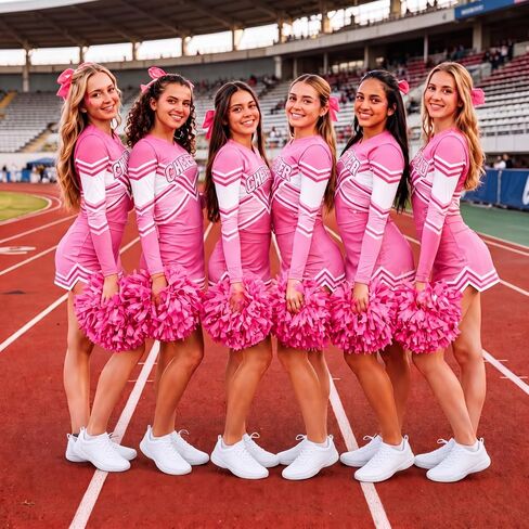 Cheer Shoes Women White Cheerleading Shoes Youth Girls Competition Athletic Sneakers Training Breathable Cheer Gear in Kuwait