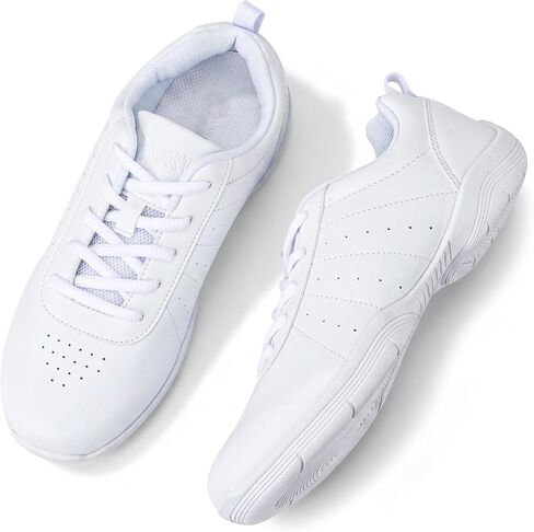 Cheer Shoes Women White Cheerleading Shoes Youth Girls Competition Athletic Sneakers Training Breathable Cheer Gear in Kuwait