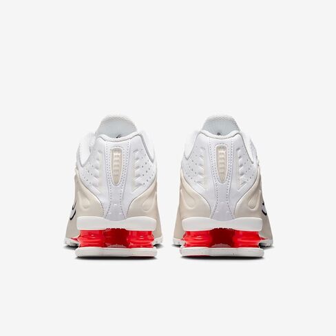 Nike Shox R4 Women's Shoes (AR3565-103, White/Phantom/Picante Red/White) Size 6 in Kuwait