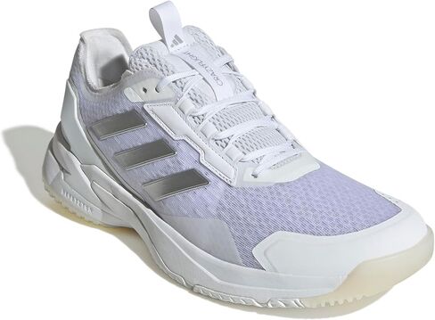 adidas Women's Crazyflight 6, White/Silver Metallic/White, 10 in Kuwait