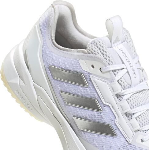 adidas Women's Crazyflight 6, White/Silver Metallic/White, 10 in Kuwait