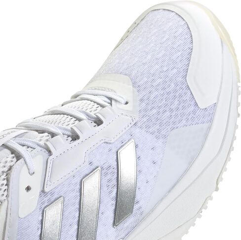 adidas Women's Crazyflight 6, White/Silver Metallic/White, 10 in Kuwait