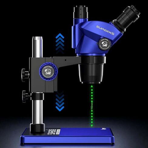 Mechanic SUPER XS Trinocular Stereo Microscope With M6 Arm 6.5x-45X WF10x25 for Phones Electronic Soldering Welding Tools(Super XS-M6) in Kuwait