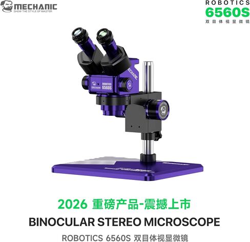 MECHANIC OFFICIAL Industrial Binocular Stereo Microscope Robotics 6560S-B11 Continuous zoom suitable for mobile phone PCB board in Kuwait