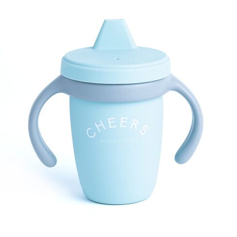 Bella Tunno Sippy Cup, Silicone Training Cup with Transition Handles for Infants, Toddlers & Kids, Babies 6-12 Months & Toddlers 1-3 Years, Boys & Girls I'll Drink to That, 8 oz in Kuwait